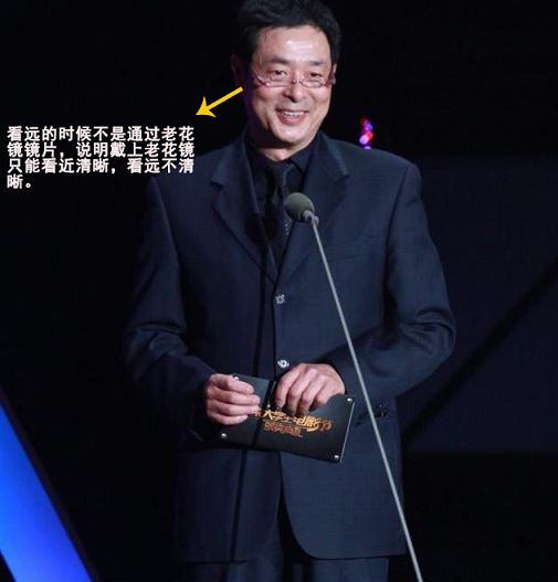濮存昕戴老花鏡頒獎很正常，只可惜……